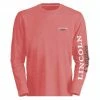 Lincoln Outfitters Ladie's Long Sleeve Logo Shirt, Spiced Coral Dark Heather - LO-LLS708-SCDH - Long Sleeve Shirts Women's -Lincoln Outfitters Store 0e7907a0680bd18e0acc6d1ac7eea1a78dd25e5f LO LLS708 SCDH