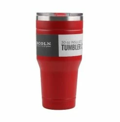 Lincoln Outfitters 30oz. Stainless Steel Red Tumbler 30LO3020 - Camp Kitchen