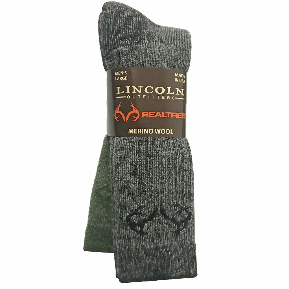 Lincoln Outfitters Men's Merino Wool Blend Boot Sock 2 Pack Black Large - RT/L2/822-BLK/GRN - Socks 3 Lincoln Outfitters Men's Merino Wool Blend Boot Sock 2 Pack Black Large - RT/L2/822-BLK/GRN - Socks