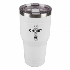 Lincoln Outfitters "All Things Through Christ" 30 oz. Religious Tumbler, White - 89-645-0204 - Tumblers -Lincoln Outfitters Store 16c0ca50f7db0610db3a73ba9e389b12f8dda732 32631068 2