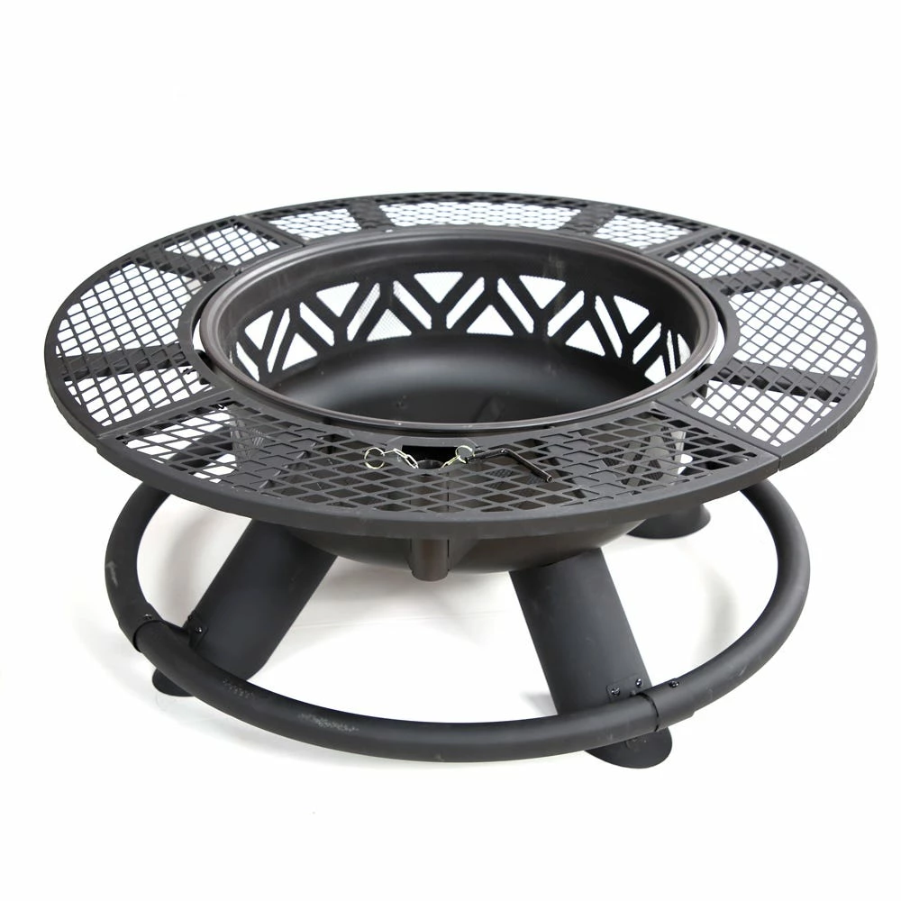 Lincoln Outfitters Steel Fire Pit with BBQ Grate - 90-165-0204 - Fire Pits & Heaters 11 Lincoln Outfitters Steel Fire Pit with BBQ Grate - 90-165-0204 - Fire Pits & Heaters - Image 9