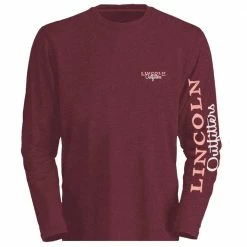 Lincoln Outfitters Women's Lincoln Ladies Logo Long Sleeve T-Shirt Maroon Heather - LO-LLS706-MRH - Long Sleeve Shirts Women's
