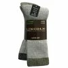 Lincoln Outfitters Boy's Merino Wool Blend Boot Sock 2 Pack Black - L2/8857-OL/BL - Socks