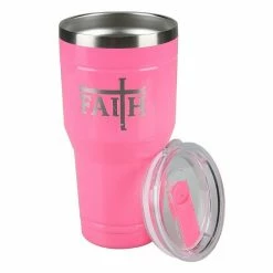 Lincoln Outfitters "Faith" 30 oz. Religious Tumbler, Pink - 89-638-0204 - Tumblers -Lincoln Outfitters Store 818b688e4bbc6b040a0d1823c87fc0d5498db423 32631061 3
