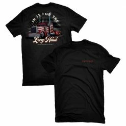 Lincoln Outfitters Men's Tractor Trailer Short Sleeve T-Shirt - LO-111-BLK - T-Shirts