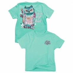 Lincoln Outfitters Youth Girl's Don't Give A Hoot Short Sleeve T-Shirt - LOY-28 - T-Shirts