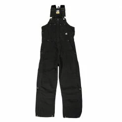 Lincoln Outfitters Men's Washed Insulated Bib Overall Black - RLB377BK - Overalls