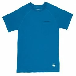 Lincoln Outfitter's Short Sleeve Performance Tee Blue - RK2RIP - T-Shirts