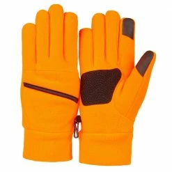 Lincoln Outfitters Men’s Waterproof, Fleece-lined, DWR Shooters Glove Blaze D-1332-BZ - Hunting Apparel