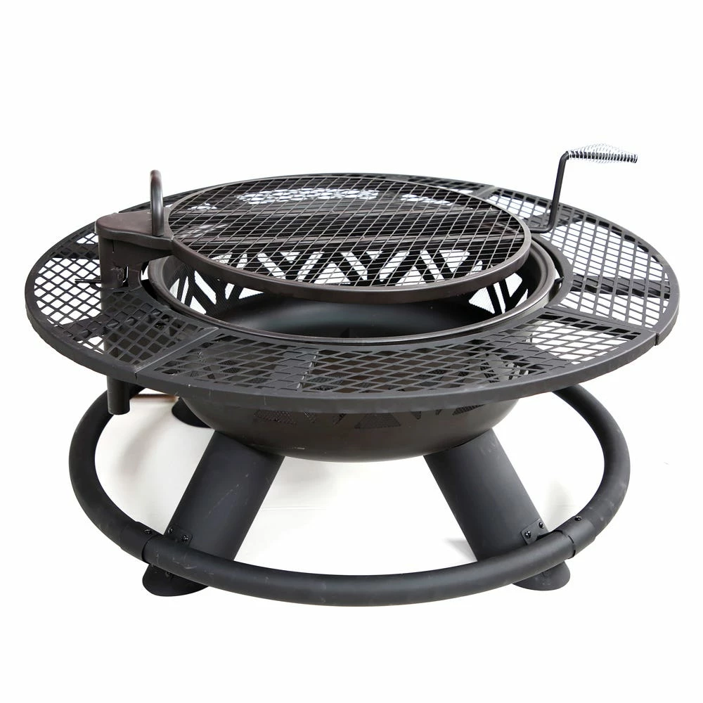 Lincoln Outfitters Steel Fire Pit with BBQ Grate - 90-165-0204 - Fire Pits & Heaters 7 Lincoln Outfitters Steel Fire Pit with BBQ Grate - 90-165-0204 - Fire Pits & Heaters - Image 5