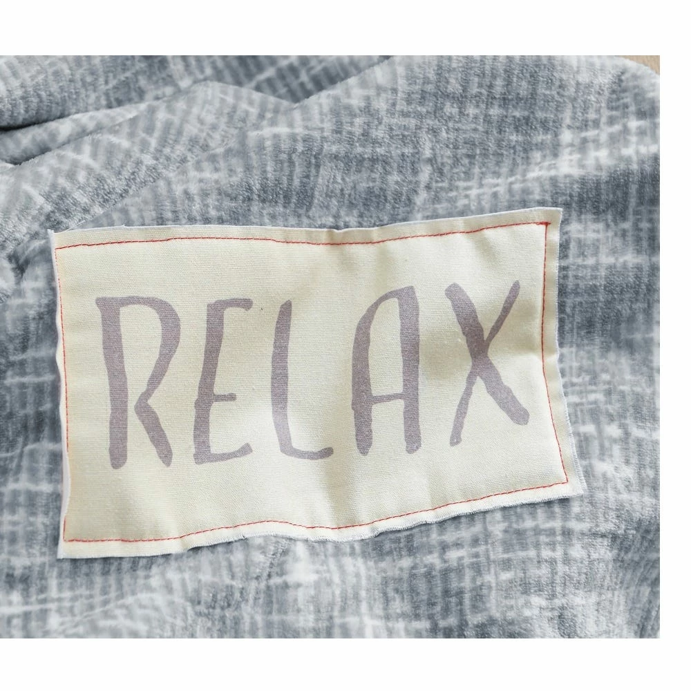 Lincoln Outfitters Solid Velvet 50 x 60 Throw with printed Relax Patch applique - RK-VELAP-REL - Blankets & Bedspreads 4 Lincoln Outfitters Solid Velvet 50 x 60 Throw with printed Relax Patch applique - RK-VELAP-REL - Blankets & Bedspreads - Image 3