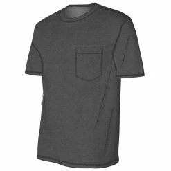 Lincoln Outfitters Men's Heavyweight Relaxed Fit Short Sleeve Pocket Tee Charcoal Heather - LOPK-01R-CLH - Pocket T-Shirt