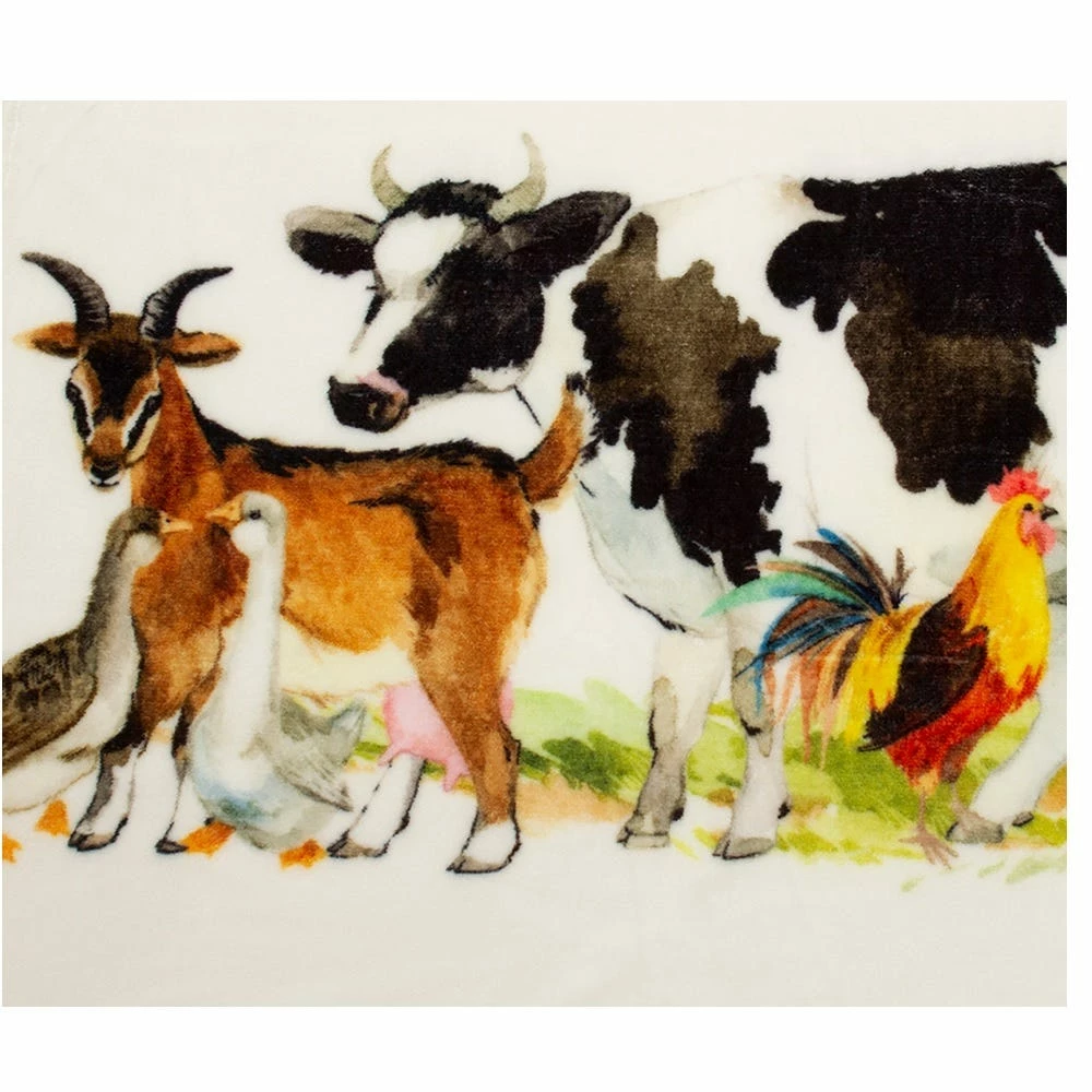 Lincoln Outfitters Funny Family Cow Printed Photoreal Velvet 50 x 60 Throw - RK-PHVEL-FUN - Blankets & Bedspreads 4 Lincoln Outfitters Funny Family Cow Printed Photoreal Velvet 50 x 60 Throw - RK-PHVEL-FUN - Blankets & Bedspreads - Image 2