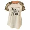 Lincoln Outfitters Ladies Short Sleeve Leopard Print Western Raglan Fashion T-Shirt - LO-LF18 - T-Shirts -Lincoln Outfitters Store f073382489021ee71cfdeadb6cd254abc0674fc9 LO LF18 1