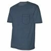 Lincoln Outfitters Men's Heavyweight Relaxed Fit Short Sleeve Pocket Tee Vintage Indigo Black Heather - LOPK-01R-VIB - Pocket T-Shirt